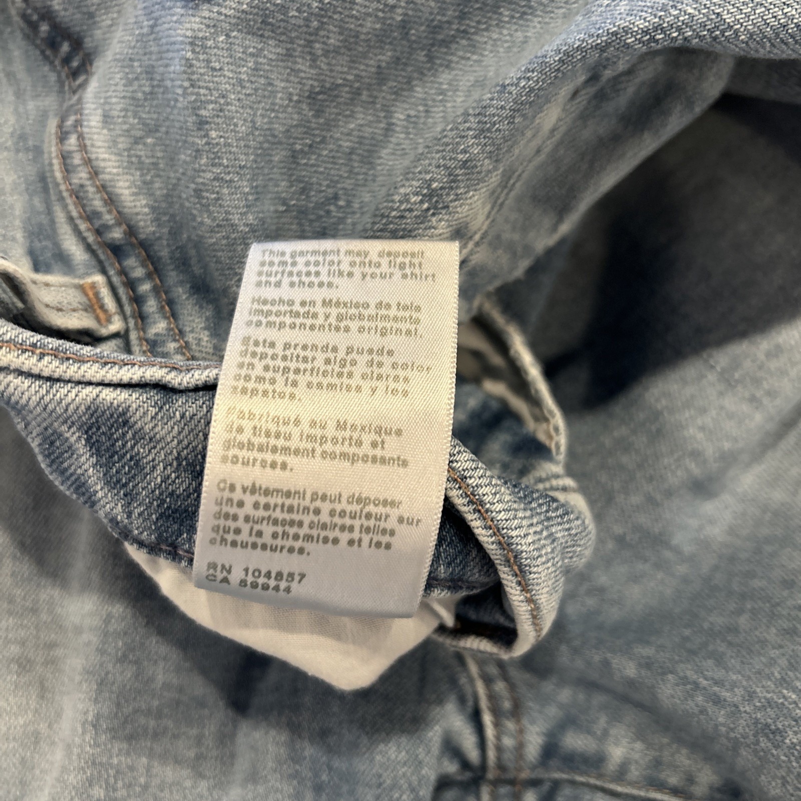 Ag Adriano Goldschmied Brinley Straight Leg Crop Jeans 31 Blue Mid Rise Italian — image 8 of 8